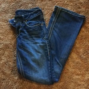 Ariat Denim Jeans Size 27R With Cool Design